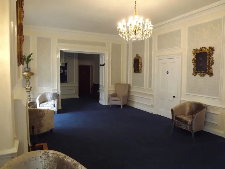 Elegant communal hallway
